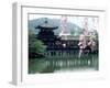 Garden Bridge of Heian-Jingu Shrine in Spring, Kyoto, Japan-null-Framed Photographic Print