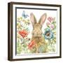 Garden Bunnies II-Leslie Trimbach-Framed Art Print