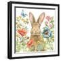 Garden Bunnies II-Leslie Trimbach-Framed Art Print