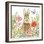 Garden Bunnies III-Leslie Trimbach-Framed Art Print