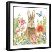 Garden Bunnies III-Leslie Trimbach-Framed Art Print