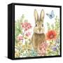 Garden Bunnies III-Leslie Trimbach-Framed Stretched Canvas
