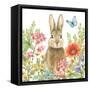 Garden Bunnies III-Leslie Trimbach-Framed Stretched Canvas