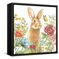 Garden Bunnies IV-Leslie Trimbach-Framed Stretched Canvas