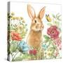 Garden Bunnies IV-Leslie Trimbach-Stretched Canvas