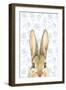 Garden Bunnies VI Blue-Leslie Trimbach-Framed Art Print