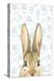 Garden Bunnies VI Blue-Leslie Trimbach-Stretched Canvas