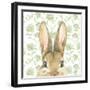 Garden Bunnies VI Green-Leslie Trimbach-Framed Art Print