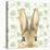 Garden Bunnies VI Green-Leslie Trimbach-Stretched Canvas