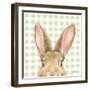 Garden Bunnies VII Green-Leslie Trimbach-Framed Art Print