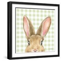 Garden Bunnies VII Green-Leslie Trimbach-Framed Art Print