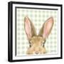 Garden Bunnies VII Green-Leslie Trimbach-Framed Art Print