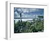 Garden by the Atlantic Ocean, El Golfo, Lanzarote, Canary Islands, Spain, Europe-Jean Brooks-Framed Photographic Print