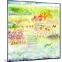 Garden by the Sea-Sheila Golden-Mounted Art Print