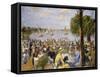 Garden Cafe by the Wannsee-Max Liebermann-Framed Stretched Canvas
