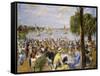 Garden Cafe by the Wannsee-Max Liebermann-Framed Stretched Canvas