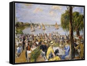 Garden Cafe by the Wannsee-Max Liebermann-Framed Stretched Canvas