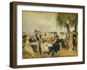 Garden Cafe on the Elbe-Max Liebermann-Framed Giclee Print