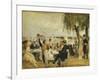 Garden Cafe on the Elbe-Max Liebermann-Framed Giclee Print