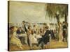 Garden Cafe on the Elbe-Max Liebermann-Stretched Canvas