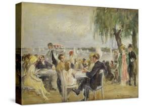 Garden Café on the River Elbe, ca. 1922-Max Liebermann-Stretched Canvas