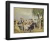 Garden Café on the River Elbe, ca. 1922-Max Liebermann-Framed Giclee Print