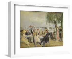 Garden Café on the River Elbe, ca. 1922-Max Liebermann-Framed Giclee Print