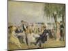 Garden Café on the River Elbe, ca. 1922-Max Liebermann-Mounted Giclee Print