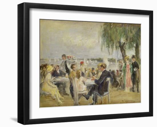 Garden Café on the River Elbe, ca. 1922-Max Liebermann-Framed Giclee Print