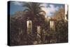 Garden, Capri Italy-Frederick Leighton-Stretched Canvas
