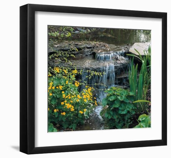 Garden Cascade-null-Framed Art Print