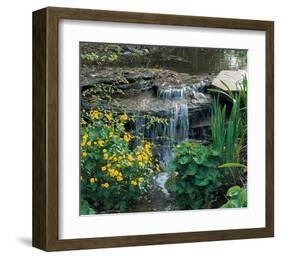 Garden Cascade-null-Framed Art Print