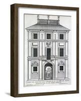 Garden Casino Belonging to Giacomo De Rossi on the Gianicolo Alla Longara, from 'Palazzi Di…-Giovanni Battista Falda-Framed Giclee Print