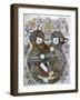 Garden Cats-Oxana Zaika-Framed Giclee Print