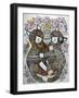 Garden Cats-Oxana Zaika-Framed Giclee Print