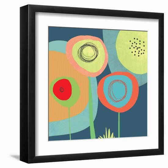 Garden Circles-Jan Weiss-Framed Art Print