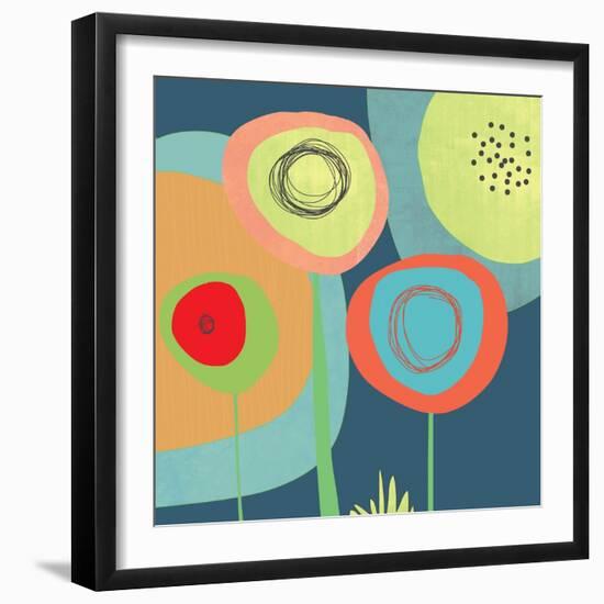 Garden Circles-Jan Weiss-Framed Art Print