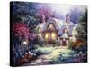 Garden Cottage-Nicky Boehme-Stretched Canvas