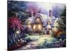 Garden Cottage-Nicky Boehme-Stretched Canvas