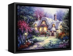 Garden Cottage-Nicky Boehme-Framed Stretched Canvas