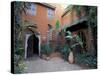 Garden Courtyard in Hotel Palais Salaam, Morocco-Merrill Images-Stretched Canvas