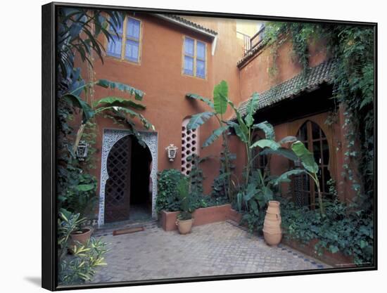 Garden Courtyard in Hotel Palais Salaam, Morocco-Merrill Images-Framed Photographic Print