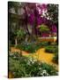 Garden Courtyard, Marrakech, Morocco-Merrill Images-Stretched Canvas