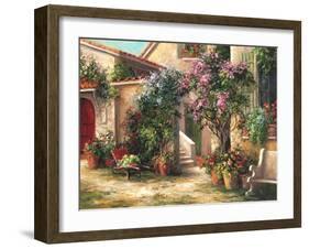 Garden Courtyard-Art Fronckowiak-Framed Art Print