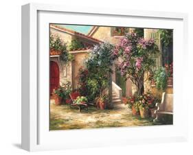 Garden Courtyard-Art Fronckowiak-Framed Art Print