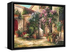 Garden Courtyard-Art Fronckowiak-Framed Stretched Canvas