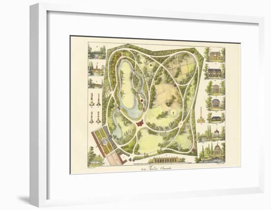 Garden Design III-null-Framed Premium Giclee Print