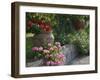 Garden Detail, San Domenico Palace Hotel, Taormina, Sicily, Italy-Walter Bibikow-Framed Photographic Print