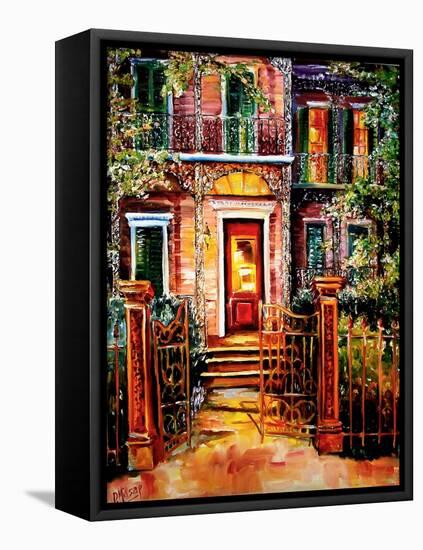 Garden District Gate-Diane Millsap-Framed Stretched Canvas