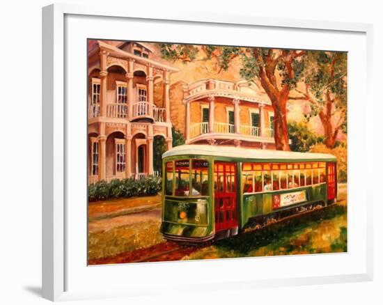 Garden District Streetcar-Diane Millsap-Framed Art Print